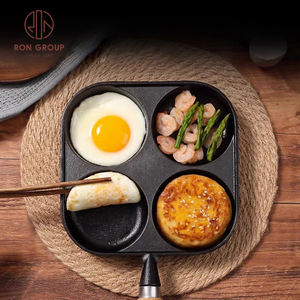 Marmite en fonte à quatre compartiments pour une cuisson multifonctionnelle et un ensemble de restaurant avec poignée en bois - Product Image 4