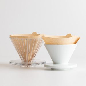 Filtres à café en cône brun jetables en pâte de bois non blanchie, sans odeur, écologiques, 100-<span class=keywords><strong>200</strong></span> unités, compatibles avec les cafetières à filtre. - Product Image 2
