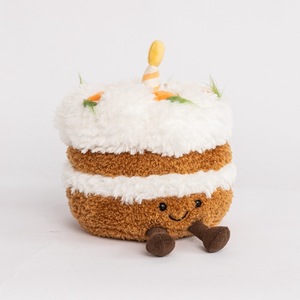 Peluche <span class=keywords><strong>Linda</strong></span> de haute qualité Jelly Cat Fun Cake, série dessert, gâteau d'anniversaire fraise, jouet en peluche cadeau - Product Image 4
