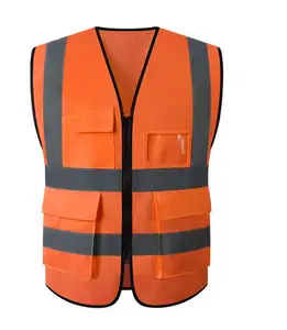 Custom Hot Selling Golden Supplier Fire Resistant High Visibility Safety Cooling Vest with Pockets