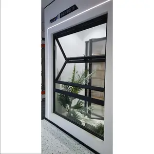 Sunnysky Fenêtre moderne en aluminium à cadre super étroit en verre pliant vertical pliable Fenêtre rabattable