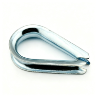 Vente en gros usine Hebei G411 Poulie de câble de type US en acier au carbone galvanisé robuste, protecteur de câble de gréement, plusieurs tailles