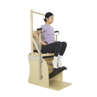 Chaise de Pilates stable MJD W64 en bois d'érable, durable, multifonctionnelle, réglable, portable, pour adultes, garantie 3 ans, pour la santé du corps