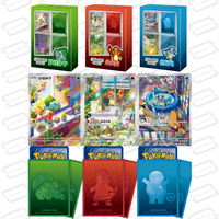 Boîte de collection de cartes de luxe à triple thème, motifs variés, ensemble d'accessoires pour cartes à collectionner, en stock – Vente flash