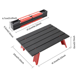 <span class=keywords><strong>Mesa</strong></span> <span class=keywords><strong>Plegable</strong></span> Portátil Compacta Personalizada para Exteriores, <span class=keywords><strong>Mesa</strong></span> de Camping de Aluminio Resistente con Bolsa de Almacenamiento para Picnic - Product Image 1