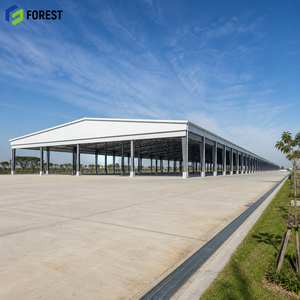Bâtiment d'entrepôt modulaire en acier résistant au feu à portée libre pour terminal de manutention de marchandises brutes - Product Image 1