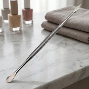 ASAP Professional Eco-Friendly Stainless Steel Dual-End Double Head Cuticle Pusher Remover Disposable Nail Care <b>Tool</b> for Clean - Product Image 2