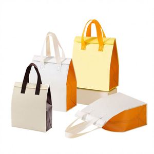 Wholesale Custom Biodegradable Fabric Insulated Food Bags Waterproof Non-Woven Takeaway Drink Cooler Bags - Product Image 1