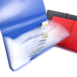 Foska bán buôn văn phòng phẩm Nhà cung cấp kiểm tra hóa đơn biên lai tổ chức 3 màu sắc bền nhựa 13 túi mở rộng các tập tin nhỏ - Product Image 5