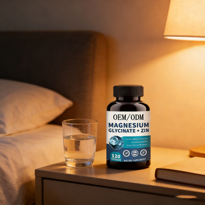 Complément de bien-être pour l'heure du coucher : Soutien du système nerveux, du stress et du sommeil – Capsules de glycinate de magnésium pour <span class=keywords><strong>le</strong></span> bien-être quotidien - Product Image 1