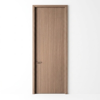 Porte intérieure en bois écologique minimaliste moderne en HDF mélaminé sans formaldéhyde pour chambre à coucher