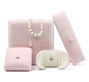 Изготовленная на заказ двухдверная коробка для ювелирных изделий, ожерелья, кольца, ящика, коробка для ювелирных изделий из искусственной кожи с логотипом - Product Image 2