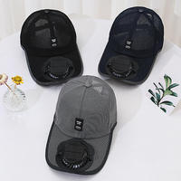 Casquette de baseball pour homme XKENHEAT avec ventilateur à énergie solaire et recharge USB, bord large et ventilé, chapeau de soleil, autonomie de 8 à 16 heures