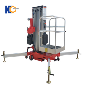 Elevador de Mástil Vertical Fácil de Transportar, de <span class=keywords><strong>4</strong></span>-10 m, Económico, Móvil, de Aleación de Aluminio, Accionamiento Hidráulico, Capacidad de 150 kg, Controlador Doble - Product Image 6