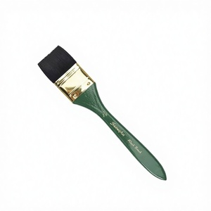 แปรงเพ้นท์สีน้ำมัน/อะคริลิค/สีน้ำ ยี่ห้อ Seamiart รุ่น Single Sale Christmas Green Flat Peak ขนไนลอน ด้ามไม้ รุ่น SA-PFHS-11/2 - Product Image 3