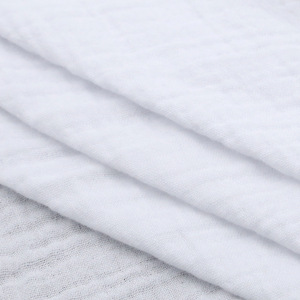 Coton biologique, <span class=keywords><strong>double</strong></span> <span class=keywords><strong>gaze</strong></span> blanc, non fluorescent, prix d'usine, bon marché - Product Image 1