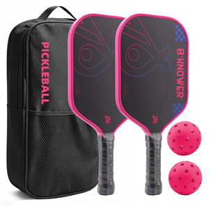 Juego de 2 Palas de Pickleball de Fibra de Vidrio de Envío Rápido, Ligeras con Núcleo de Panal, con 4 Pelotas y Bolsa para Hombres y Mujeres - Product Image 1