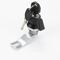 Serrure de sécurité en alliage de zinc noir YH1281 avec poignée en T pour armoire de camping-car, porte de remorque, quincaillerie
