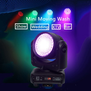 Disco Mobile DJ Party 120W RGBW LED lumière principale mobile DJ lumière éclairage de scène RGB <span class=keywords><strong>Halo</strong></span> DMX-512 commande vocale adaptée - Product Image 3