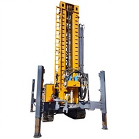 Foreuse pneumatique portable pour puits d'eau, moteur diesel 1000m, machine de forage pour roches dures, Asie du Sud-Est, Afrique, usage agricole