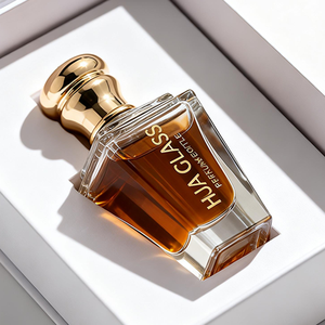 <span class=keywords><strong>Prix</strong></span> d'usine en stock, flacon de parfum en verre transparent à fond épais de 50 ml avec bouchon en forme de couronne - Product Image 4