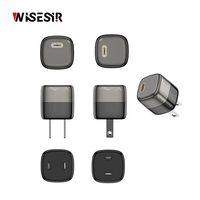 Chargeur Mini USB-C PD 20W WISESIR GaN avec Protection Contre les Surcharges, Charge Rapide Type C 3.0, Appareils de Charge Rapide pour Voyage