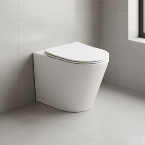 WC mural complet - Cuvette à chasse directe pour salle de bain moderne - Product Image 3