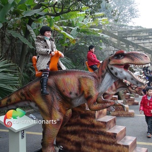 ที่มีคุณภาพดี4เมตรเคลื่อนไหวไดโนเสาร์ขี่สำหรับPark - Product Image 1