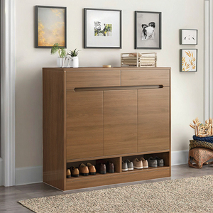 Nuovo e Popolare Mobile Porta Scarpe in Legno Massello 2025 per Casa con Grande Capacità di Stoccaggio per l'Ingresso - Product Image 4
