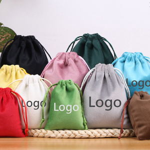 Pochette multifonctionnelle en toile pratique et élégante pour les pique-niques Logo personnalisé Rangement avec cordon de serrage - Product Image 1