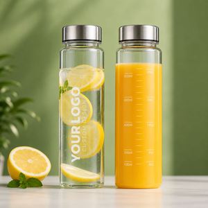 Bouteille d'eau en Tritan Ecozen anti-fuite sans BPA 350ml/500ml avec couvercle métallique, logo personnalisé pour cadeaux d'entreprise et marques de bien-être (vente en gros) - Product Image 1