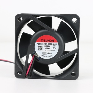 Ventilador Axial SUNON PE60252B1-000C-A99 60x60x25mm 24VDC 155mA 3.72W 6900RPM 36.0CFM con Rodamiento de Bolas para Gabinetes e Inversores, Refrigeración Eléctrica ODM - Product Image 1