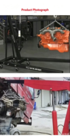 Changze 2T Grue d'atelier hydraulique en acier avec support moteur pour la réparation de voitures et de motos Garantie de 12 mois