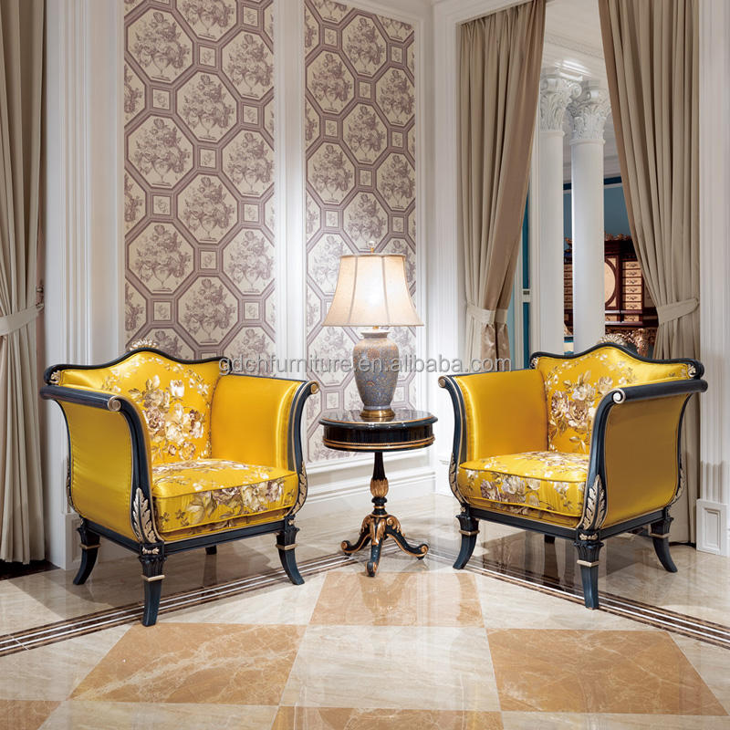 Antique Vintage French Chaise Lounge Classical Home Furniture Solid Wood  Armchair for Living Room Hotel Leisure Chair