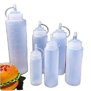 8oz 16oz 32oz Food Grade Plastic <b>Bottles</b> Wide Mouth Salad Dressing Ketchup Condiment Water Sauces Oil <b>Squeeze</b> <b>Bottles</b> - Product Image 3