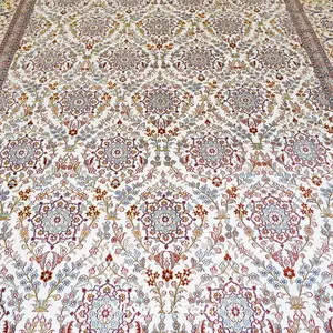 ييلونغ 9 "x 12" كبير اليدوية السجاد خمر الفارسي الأزهار ناحية معقود سجادة مسجد