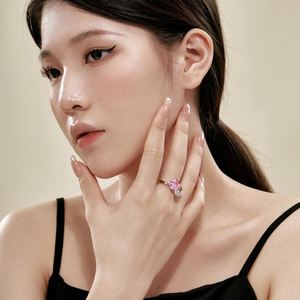 Dylam Rhodium Plated S925 <b>Silver</b> 2-Stone Engagement 3ct Tear Rectangle 8A Zirconia Open <b>Adjustable</b> Wedding Anniversary <b>Ring</b> - Product Image 6