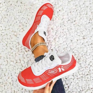 Scarpe da passeggio casual da donna in tela con lacci piatti, suola in TPR morbida, leggera e traspirante, ultime novità Primavera Estate 2026 - Product Image 4