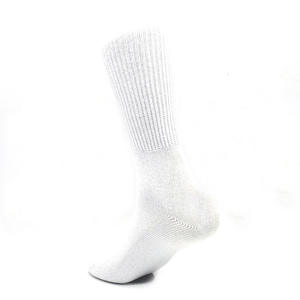 Chaussettes de diabète pour hommes, accessoire médical à la mode, Logo personnalisé avec bout sans bout et sans attaches, en coton - Product Image 1