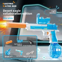 TikTok Hit Firelight Sand Eagle CP050 Hochgeschwindigkeits-Automatische Wasserpistole mit Pulsfunktion Manuelle/Automatische Modi Kunststoffmaterial Eis