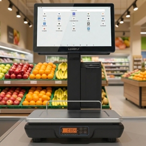 Caja Registradora Táctil POS con Certificación OIML para Android LongFly, Báscula con Etiqueta de Pesaje IA, Pantalla Táctil Capacitiva RK3568 - Product Image 1