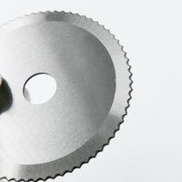 Lame circulaire dentée en acier inoxydable pour viande, couteau miniature à dents pour volaille, poulet, canard, poisson, coupe alimentaire, industrie alimentaire, 58-60 HRC