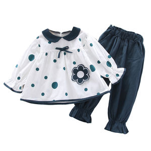 Vêtements pour bébés, vêtements d'automne pour enfants, ensembles de pantalons pour femmes, leggings et jupes fleuris pour filles, ensembles de Chine - Product Image 1