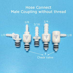 ZDVseal 1/4 "plastik hızlı bırakma mili hortum hava/su paneli montaj bağlantı parçaları PMCD4204 için Valved kaplin - Product Image 6