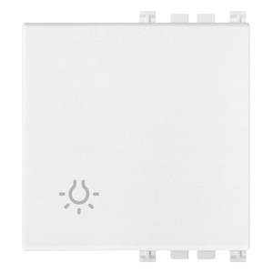White Light <b>Switch</b> With Symbol 4.9 Cm Length Wall Mounted Toggle - Product Image 1