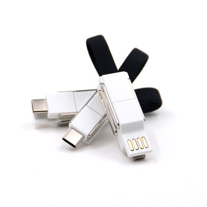Câble de charge magnétique 4-en-1 en tissu, multifonction, avec charge rapide PD et transfert de données USB pour téléphone - Product Image 2