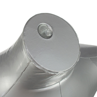 Mannequin de torse suspendu gris, Mannequin gonflable en plastique PVC