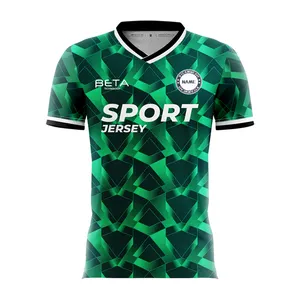 Custom New Design High Quality Quick Qry Sport Wear OEM Service Sublimated Full Football Wear Team Soccer Wear Uniform