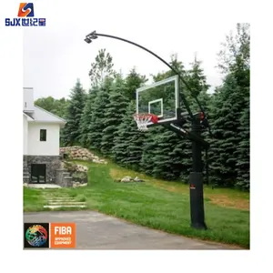 ホット屋外地下バスケットボールスタンド調節可能なバスケットゴール