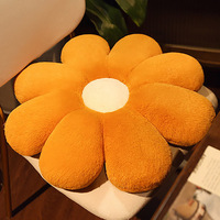 Nouveaux coussins de soutien lombaire en peluche douce rembourrés de coton PP à motif marguerite pour voiture, canapé et baie vitrée, 50 cm, vente en gros